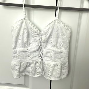 White crop top